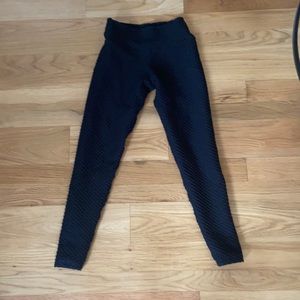 Booty by Brabants Croco Skin leggings. Black.